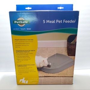 Automatic Programmable 5 Meal Pet Feeder Cat Dog